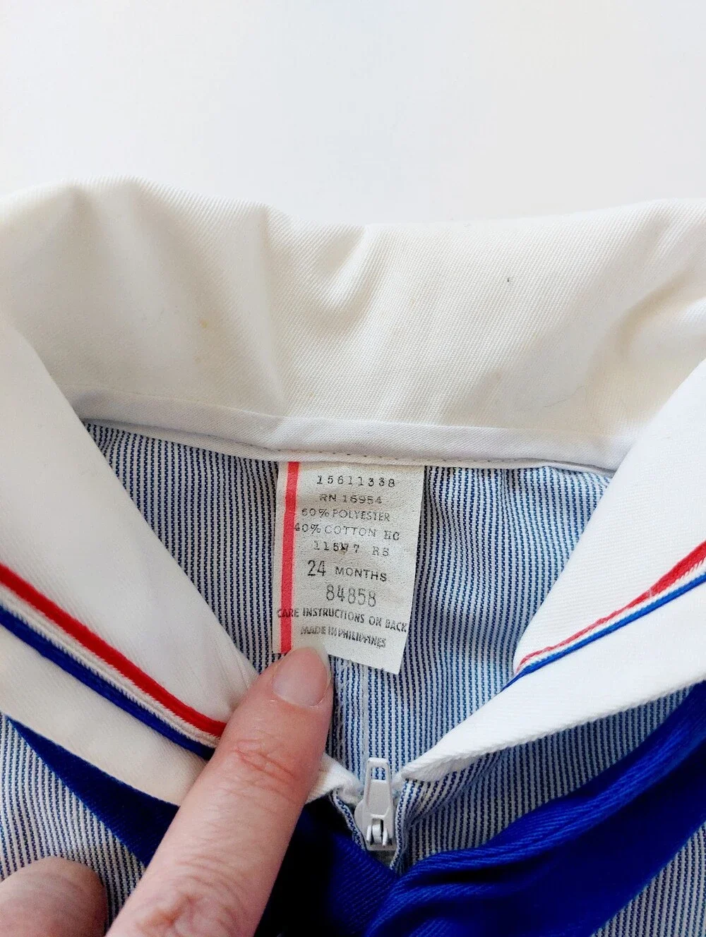 Vintage Sailor Romper 24m Baby Old‎ Money Hamptons Sailing Boat 70s/80s